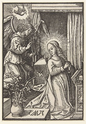Woodcut of the Annunciation