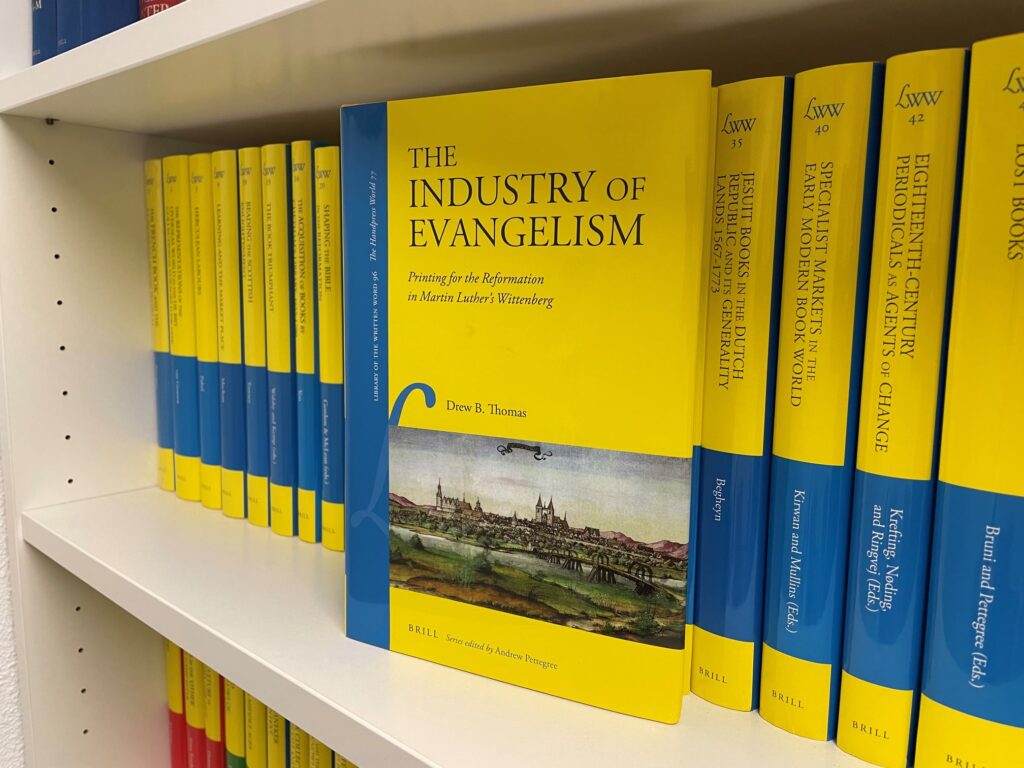 Cover of The Industry of Evangelism: Printing for the Reformation in Martin Luther's Wittenberg by Drew B. Thomas